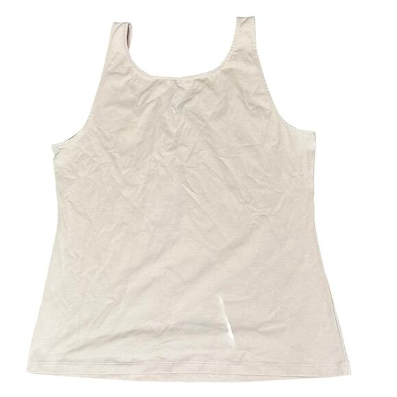 Saks Fifth Avenue Essential Fit Stretch Tank Top Nude Size XL NWT - Picture 2 of 3